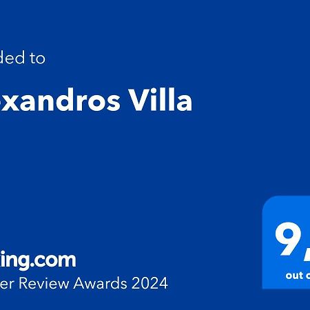 Alexandros Villa Αγία Παρασκευή Εξωτερικό φωτογραφία